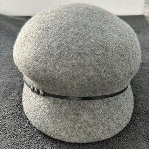 Sonoma Lifestyle Women's Grey Wool Newsboy Cap